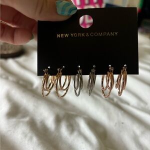 NY&C hoop earrings